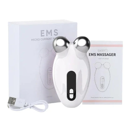 White EMS Facial Massager